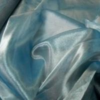 Acetate soie bleu clair reflets metallises 1