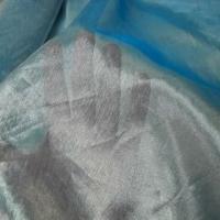 Acetate soie bleu clair reflets metallises 3