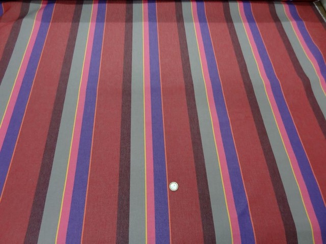 Bache 4 saisons rayee bordeaux violet rose 2