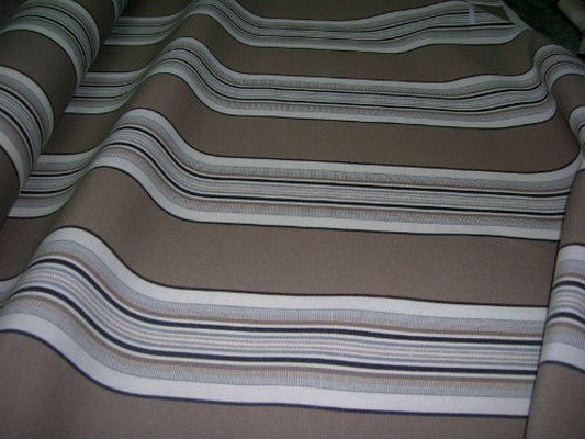 Bâche beige moyen rayée blanc cassé taupe 2
