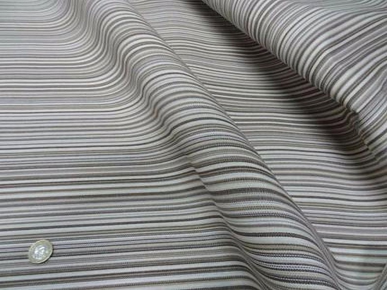 Bache fines rayures blanc casse chatain 1