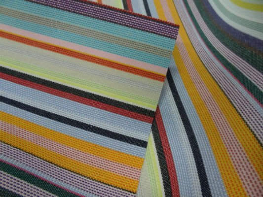 Bâche fines rayures multicolores