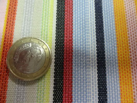 Bâche fines rayures multicolores 4