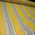 Bâche jaune citron rayée aubergine-blanc 3