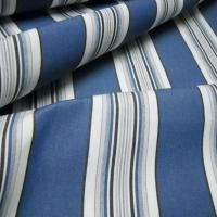 Bache larges bandes bleu denim blanc noir 1