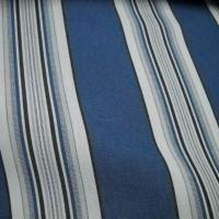 Bache larges bandes bleu denim blanc noir 2