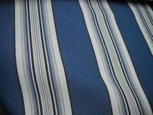 Bache larges bandes bleu denim blanc noir 2