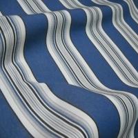 Bache larges bandes bleu denim blanc noir 3