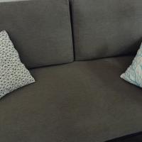 Bâche noir et blanc cassé chinée