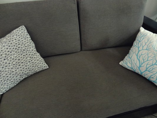 Bâche noir et blanc cassé chinée