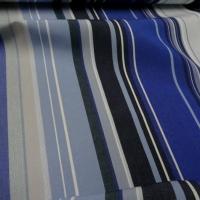 Bâche rayée bleu dur-bleu roi-ciel 1