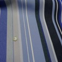 Bâche rayée bleu dur-bleu roi-ciel 2