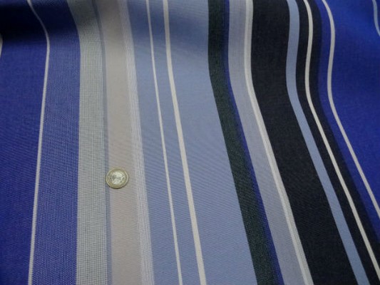 Bâche rayée bleu dur-bleu roi-ciel 2