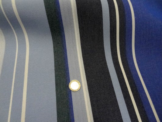 Bâche rayée bleu dur-bleu roi-ciel 3