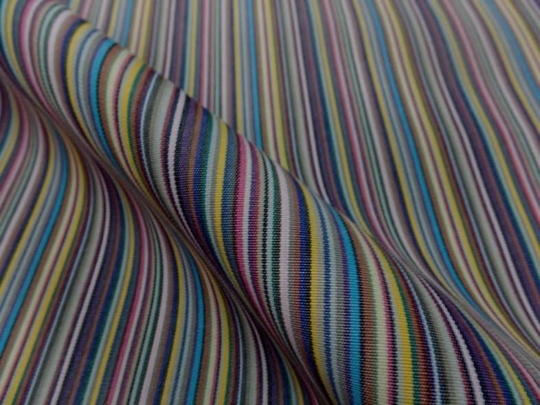 Bâche rayures fines tons bleu et lavande