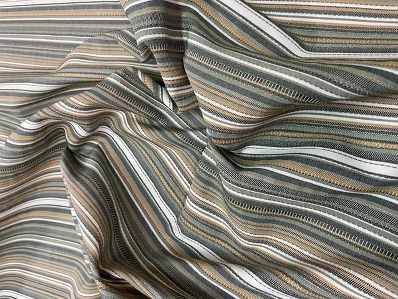 Bache rayures kaki eucalyptus 8