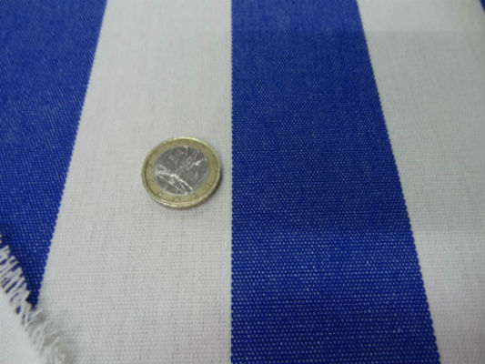 Bache rayures moyennes blanc bleu outremer 1