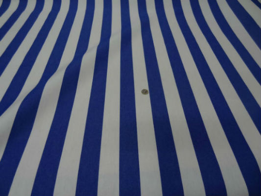 Bache rayures moyennes blanc bleu outremer 2