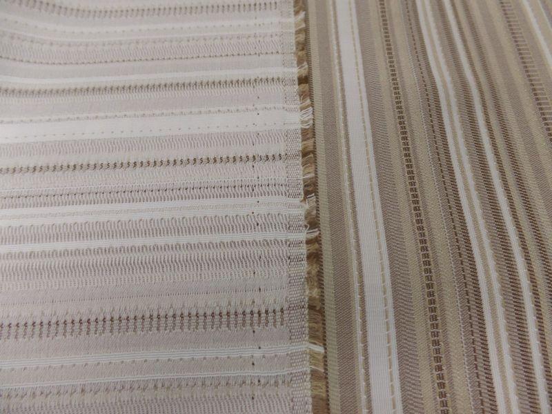 Bache rayures beige clair