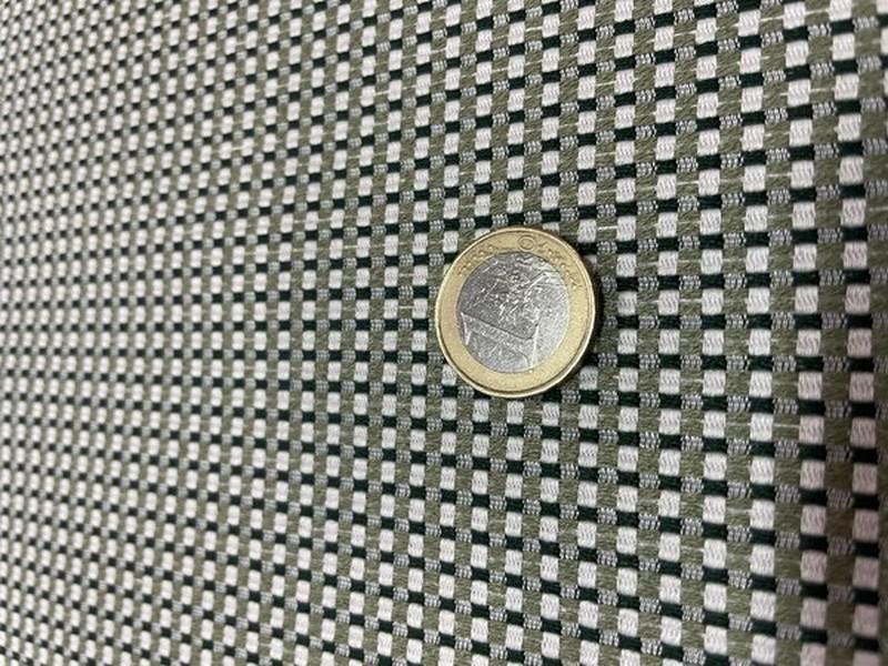 Bache tissee carreaux kaki eucalyptus 5