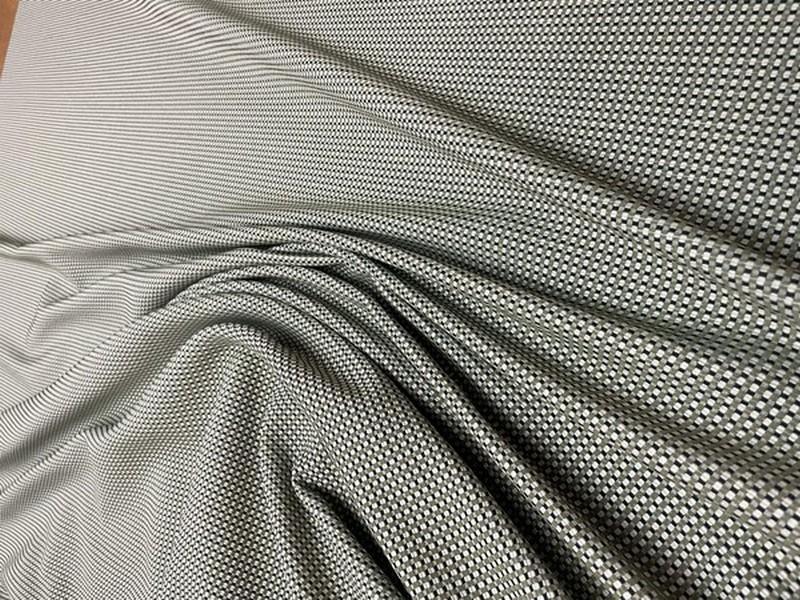 Bache tissee carreaux kaki eucalyptus 8