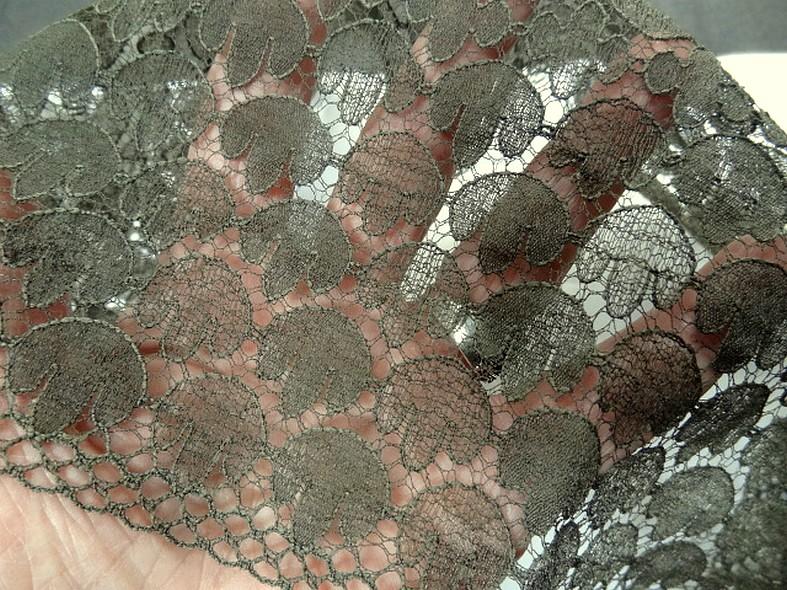 Bande de dentelle fine large kaki militaire 5