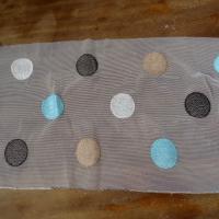 Bande de resille extensible blanc casse motif bulles 1