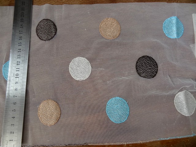 Bande de resille extensible blanc casse motif bulles 2