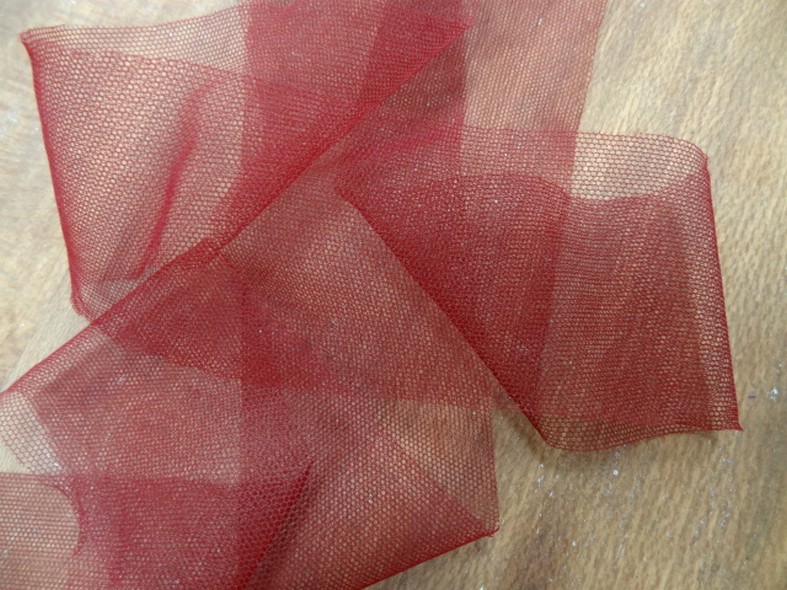 Bande de resille fine bordeaux