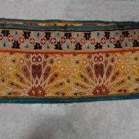 Bande de velours de coton azteque ocre 1