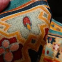 Bande de velours de coton azteque ocre 4