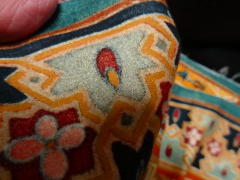 Bande de velours de coton azteque ocre 4