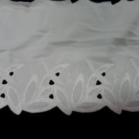 Bande jersey finition dentelle blanc casse 1 