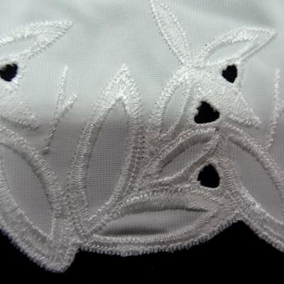 Bande jersey finition dentelle blanc casse 3 