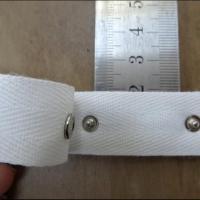 Bande serge de coton avec boutons pressions 2