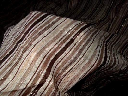 Batiste a rayures et lurex 3