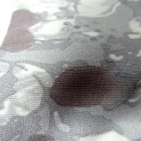 Bengaline fleurs floues gris prune 1