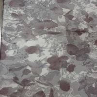 Bengaline fleurs floues gris prune 3