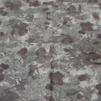 Bengaline fleurs floues gris prune 4