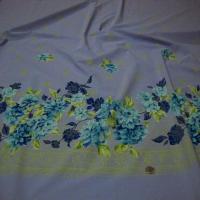 Bengaline lycra mauve clair embase fleurie bleu sarcelle et klein 1