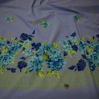 Bengaline lycra mauve clair embase fleurie bleu sarcelle et klein 2 