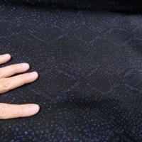 Bengaline lycra noire motif reptile lurex 3 