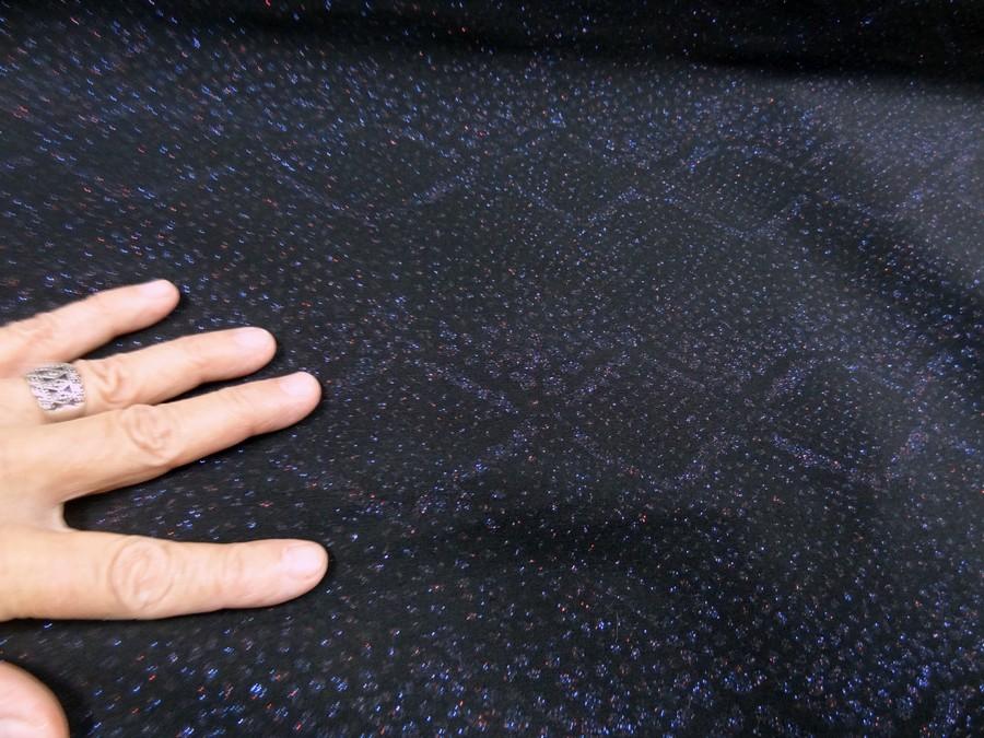 Bengaline lycra noire motif reptile lurex 3