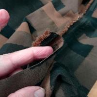 Bi stretch motif patchwork teintes terre 1 1