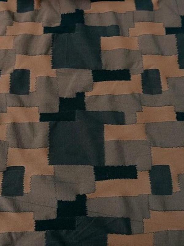 Bi stretch motif patchwork teintes terre 2 1