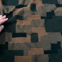 Bi stretch motif patchwork teintes terre 3 1