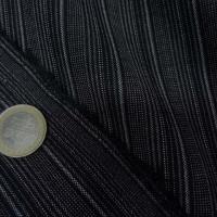 Bi stretch noir fines rayures grises