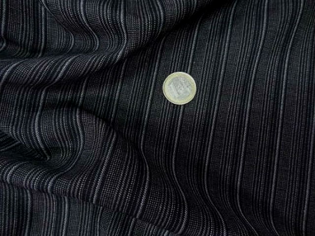 Bi stretch noir fines rayures grises 1
