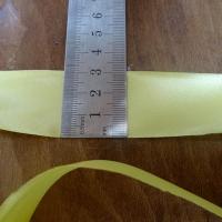 Biais a plat satin jaune souffre 2 