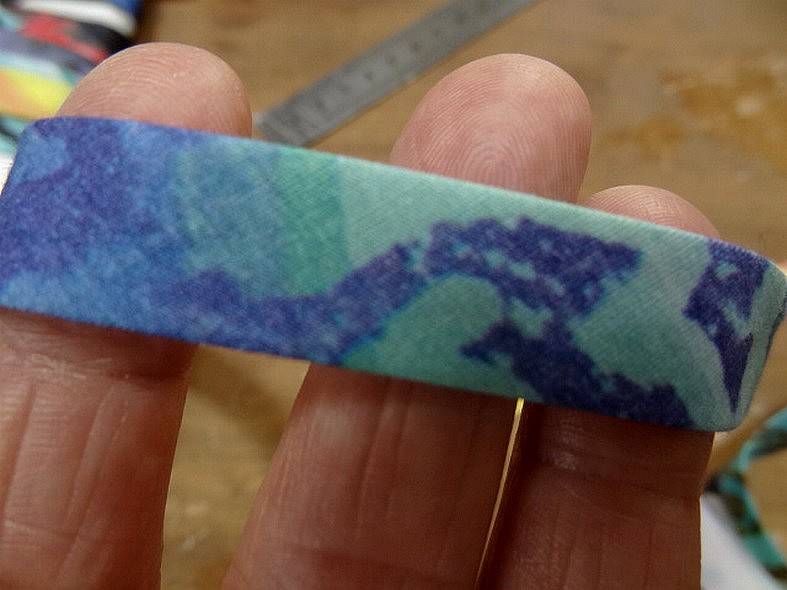 Biais jersey fin fleuri 13 mm 3